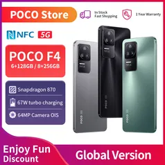 Smartphone Global Version POCO F4 5G 8GB 256GB Mobile phone 