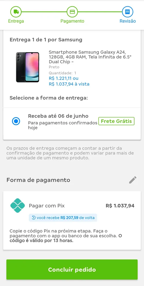 Imagem na descrição da promoção