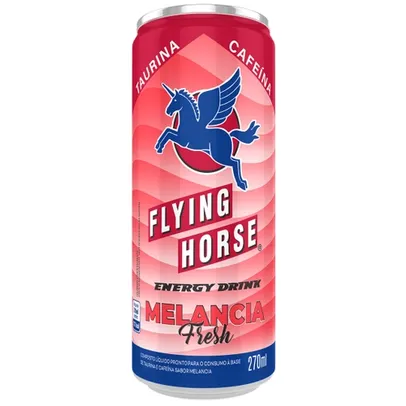 Composto líquido energético à base de taurina E cafeína melancia fresh flying horse lata 270ML