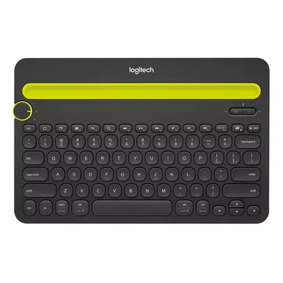 Teclado sem fio Logitech K480 com Suporte Integrado para Smartphone e Tablet, Bluetooth Easy-Switch 