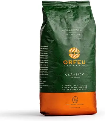 Cafés Orfeu Grão Clássico e Intenso 1Kg 