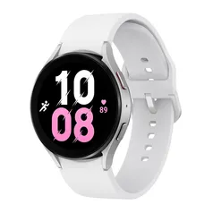 Smartwatch Samsung Galaxy Watch 5, BT, 44mm, Tela Cristal Safira, Prata  - SM-R910NZSPZTO