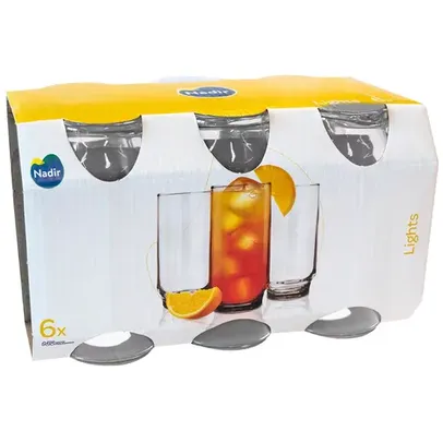 Conjunto de Copos Nadir Lights em Vidro 300 ml – 6 Peças