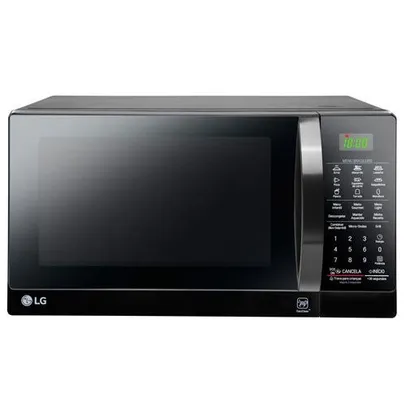 Micro-ondas de Mesa LG EasyClean com 30 Litros de Capacidade e Grill Preto - MH7097AR