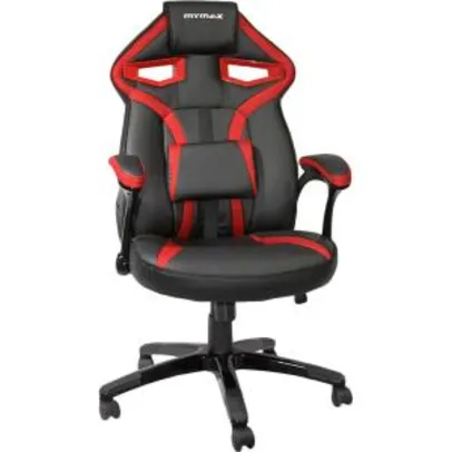 Cadeira Gamer Mx1 Giratória Preta/Vermelha - Mymax - R$399