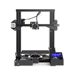 Impressora 3D Creality Ender-3, Velocidade Máxima de 180mm/s, Bico de 0.4mm, Estrutura em Alumínio