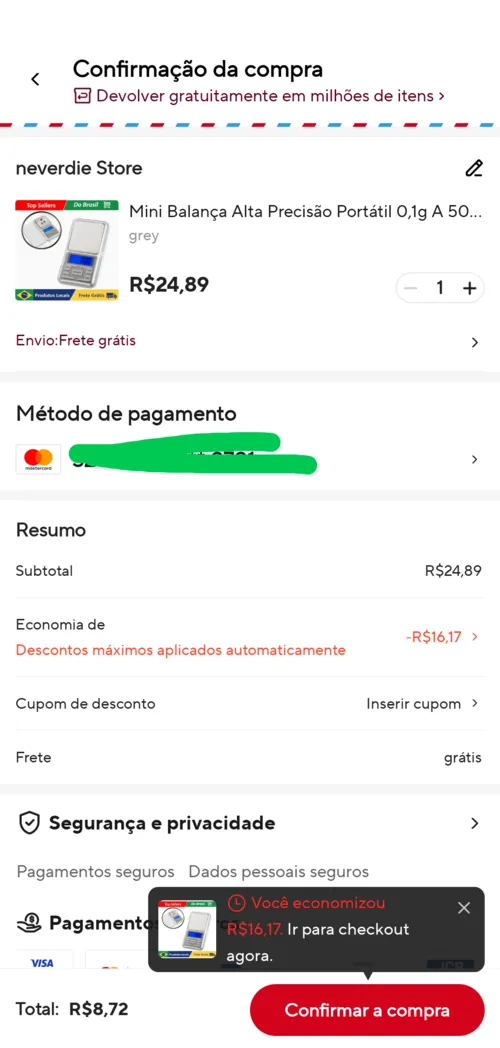 Imagem na descrição da promoção