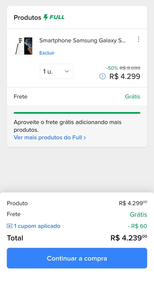 Imagem na descrição da promoção