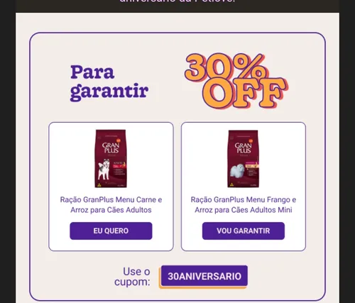 Imagem na descrição da promoção