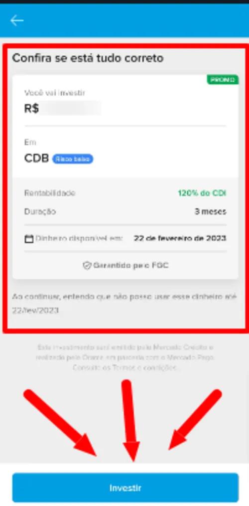 Imagem na descrição da promoção