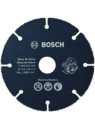 [PRIME] Disco de Corte Bosch Madeira para Serra-Mármore 110mm R$38