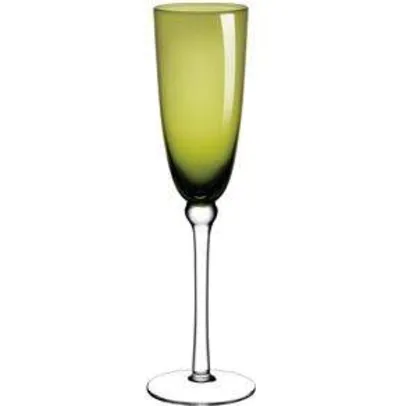[Ponto Frio] Conjunto de Taças Verdes Cibele Riserva para Champagne 230 ML em Vidro 311015225 – 6 Peças por R$ 31