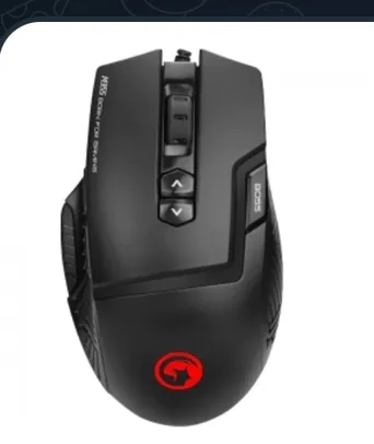 Mouse Gamer Marvo M355, 7200 DPI, 9 Botões Programáveis, USB, Black