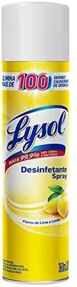 Desinfetante Spray Lysol - Flores de Lima Limão 295G R$11