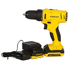 STANLEY Parafusadeira e Furadeira de Impacto de 3/8 Pol. (10mm) com 2 Baterias Bivolt 12V Ion-Litio 1.5Ah e Maleta SCD121S2K