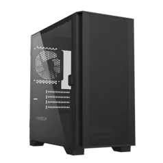 Gabinete Gamer Montech AIR 100 Lite, Mini Tower, Black, Micro ATX, 2 Fans, Vidro Temperado