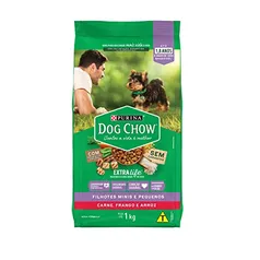 Ração Dog Chow para Cães Filhotes de Raças Pequenas Sabor Frango e Arroz - 1kg Purina para Todas Peq