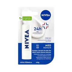 [Rec leve 4 pague 3] NIVEA Protetor Labial Med Repair FPS15 4,8g 