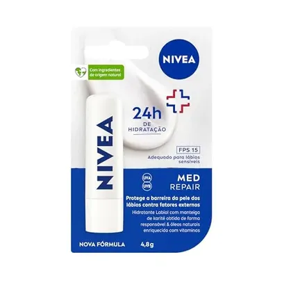 [Rec leve 4 pague 3] NIVEA Protetor Labial Med Repair FPS15 4,8g 