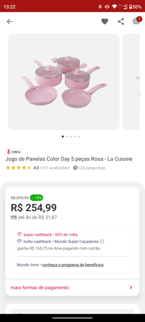 Imagem na descrição da promoção