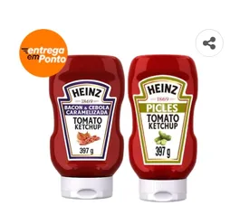 Kit Heinz Ketchup Picles 397g e Ketchup Heinz Bacon & Cebola Caramelizada 397g