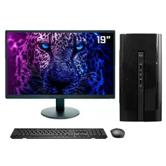 Computador Enifler Completo Intel Core I5, 8GB, SSD 240GB, Windows 10 trial + Monitor 19 Full HD + K