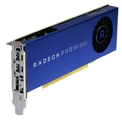 Dell AMD ® Radeon™ Pro WX3100 4GB GDDR5 , bajo perfil PCIe 3.0x8, 1 DP, 2 mDP , Tarjeta grafica