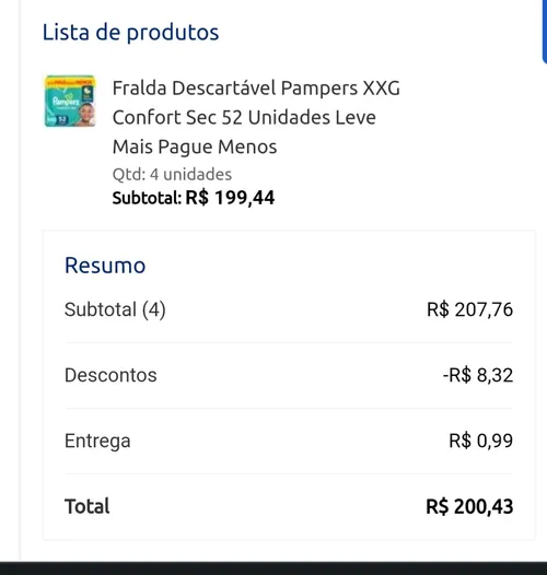 Imagem na descrição da promoção