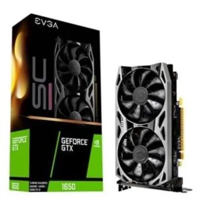 Placa de Vídeo EVGA NVIDIA GeForce GTX 1650 SC Ultra GDDR6 Gaming, 4GB, GDDR6 | R$1250