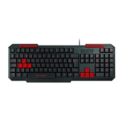 Teclado Gamer Com Hotkeys Multimida, Multilaser, Teclados, Preto/Vermelho