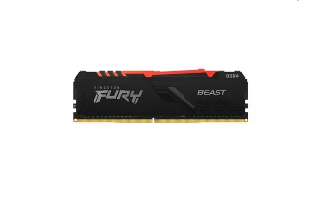 Memória Kingston Fury Beast, RGB, 8GB, 3000MHz, DDR4, CL15, Preto