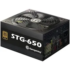 Fonte Apexgaming Power Supply, 650W, 80 Plus Gold - STG-650