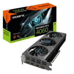 Placa de Vídeo Gigabyte NVIDIA GeForce RTX 4060 EAGLE OC, 8GB, GDDR6, DLSS, Ray Tracing, GV-N4060EA