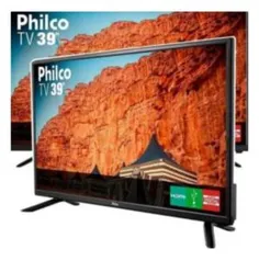 TV LED 39” Philco PTV39N87D HD com Conversor Digital 3 HDMI 1 USB Som Surround 60Hz – Preta