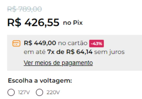 Imagem na descrição da promoção