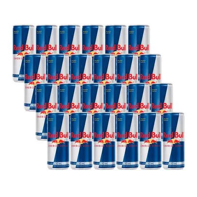Kit Energético Red Bull Lata 250 ml com 24 Unidades