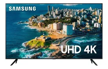 Smart Tv Crystal 43'' 43cu7700 Uhd 4k Preta Samsung Bivolt