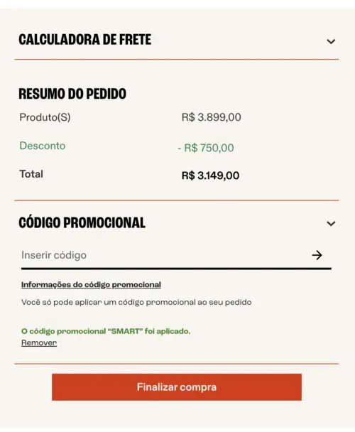 Imagem na descrição da promoção