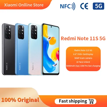 Xiaomi redmi note 11s 5g nfc smartphone 