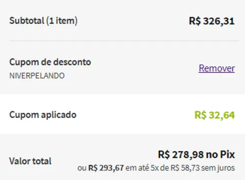 Imagem na descrição da promoção