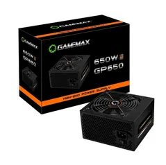 Fonte Gamemax GP650 650W, 80 Plus Bronze, PFC Ativo, Black