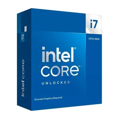 Processador Intel Core i7 14700KF 14ª Geração 3.4 GHz (5.6GHz Turbo) 33MB Cache LGA 1700 - BX8071514700KF