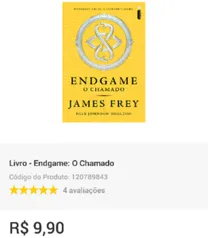 Livro endgame - o chamado - R$10