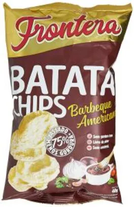 Leve 5 unidades de Batata Chips Barbecue Frontera 40g R$ 20