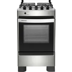 Fogão de Piso Brastemp Clean BFO4NAR 4 Bocas Acabamento Inox R$900