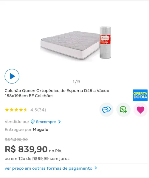 Imagem na descrição da promoção