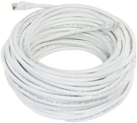 Rolo de 20 metros Cabo SohoPlus Furukawa Cat6 crimpado RJ45 Branco | R$93