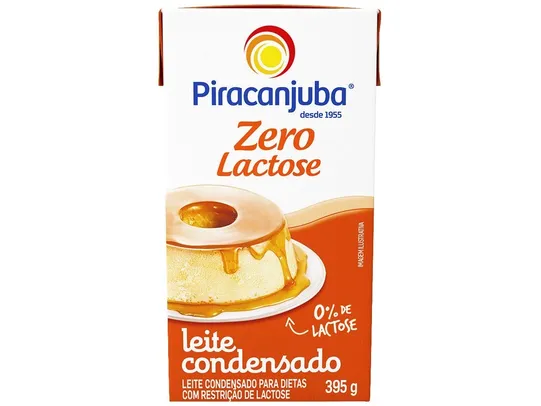[C. Ouro] Leite Condensado Zero Lactose Piracanjuba 395g - Leve 3, Pague 2 | R$3