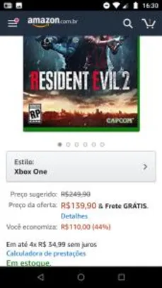 Resident evil 2 Remake Xbox one