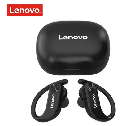 [AME 117] Fone de ouvido clip-ear sem fio Lenovo LP7 preto